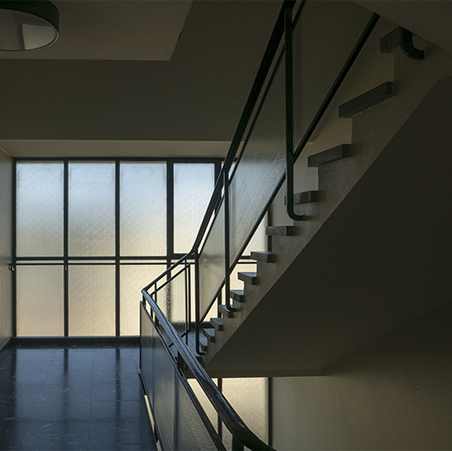 Shattered and Cracked Glass Railings